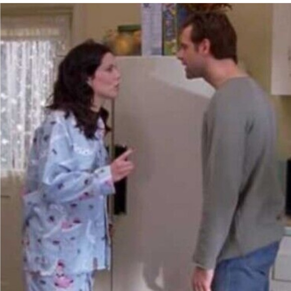 NICK & NORA I Love Lucy Chocolate Factory PJ Pajama Set Top Bottom Pink Flannel - Picture 16 of 16